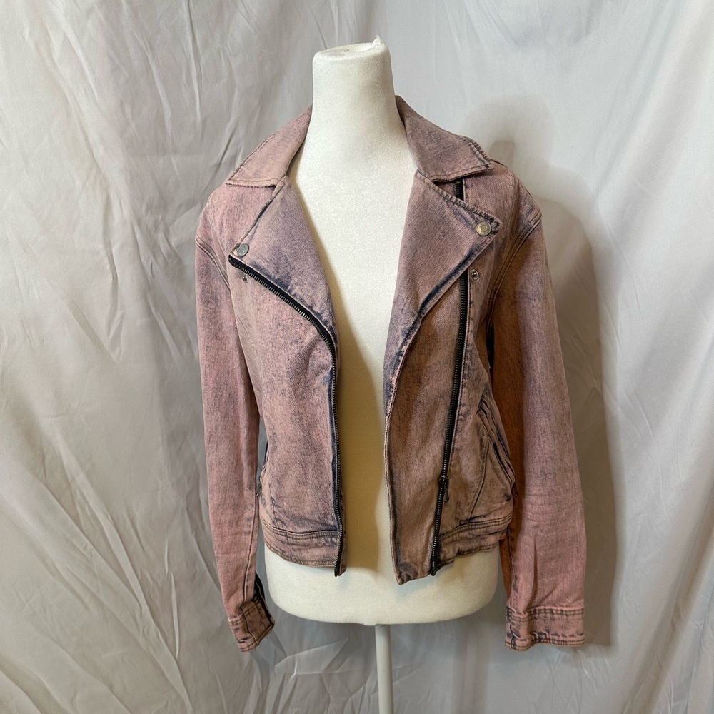 Rebecca Taylor Faded Pink Jean Jacket